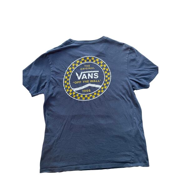 Vans Other - Vans T-Shirt Men’s Medium Blue “Off The Wall “ Graphic Summer Casual Basic